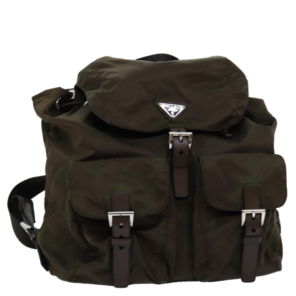 PRADA Backpack Nylon Brown Auth 71501 - Picture 1 of 16